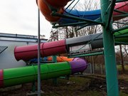 Freizeitbad Werl - Röhrenrutsche mit Fake Slide und Glasboden ersetzt betagte Riesenrutsche